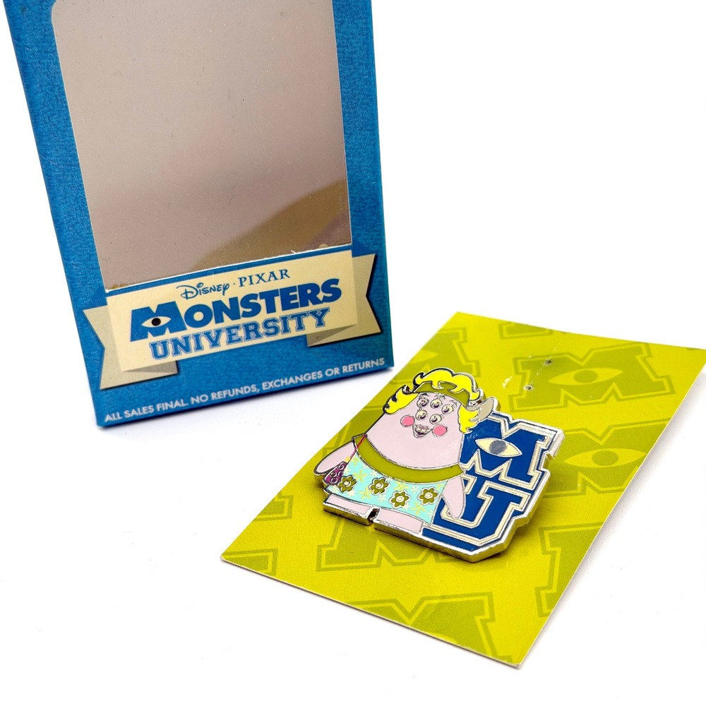 Disney Pixar Monsters University Ms Squibbles MU Logo Enamel Pin Oozma Kappa